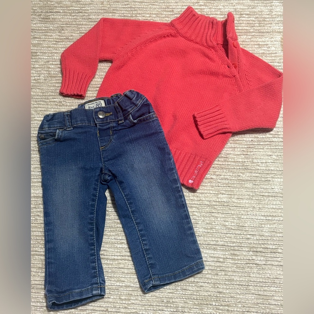 9-12m Children’s Place Baby Girl Outit